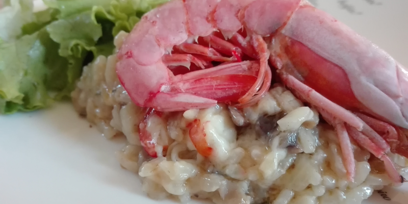 Risotto de Camarão e Shiitake